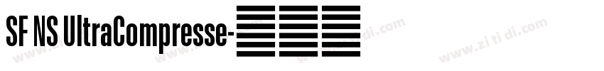 SF NS UltraCompresse字体转换